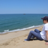 鳥取砂丘からの海