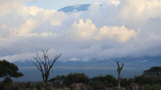 アンボセリ国立公園から見えるキリマンジャロ山