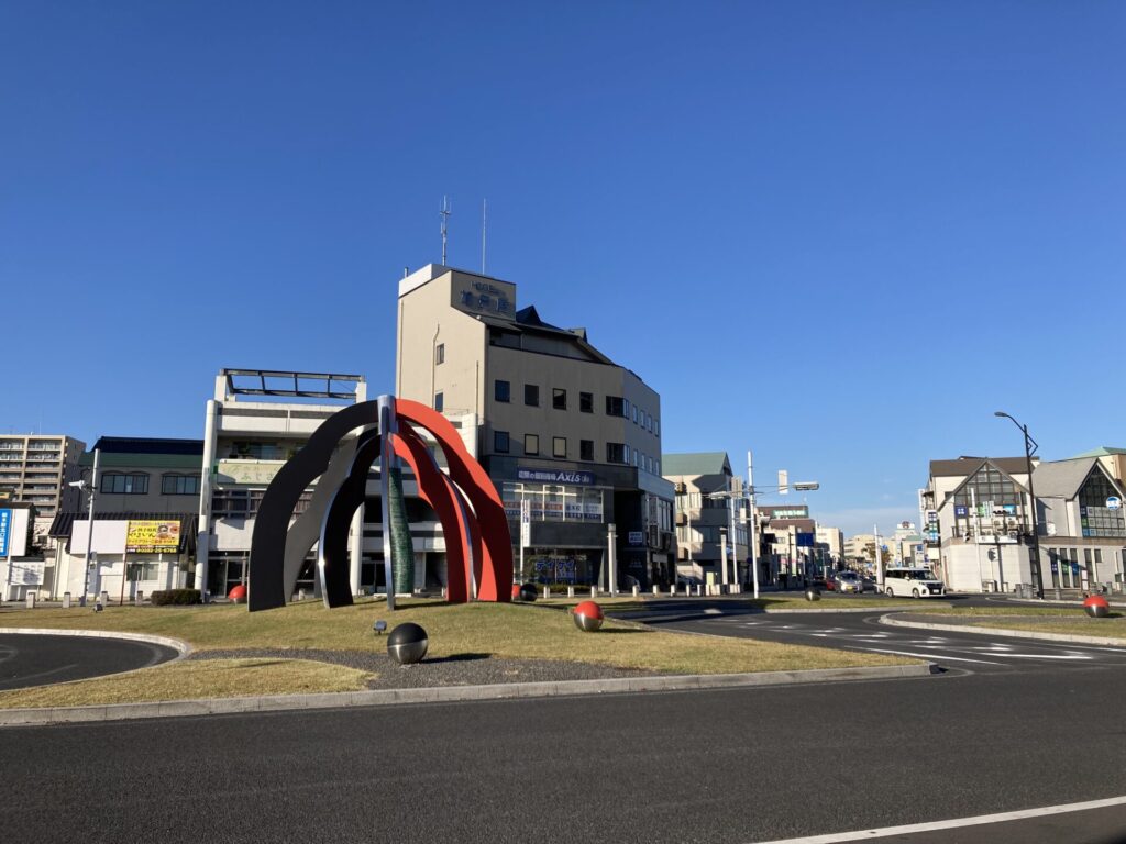 栃木駅前の光景