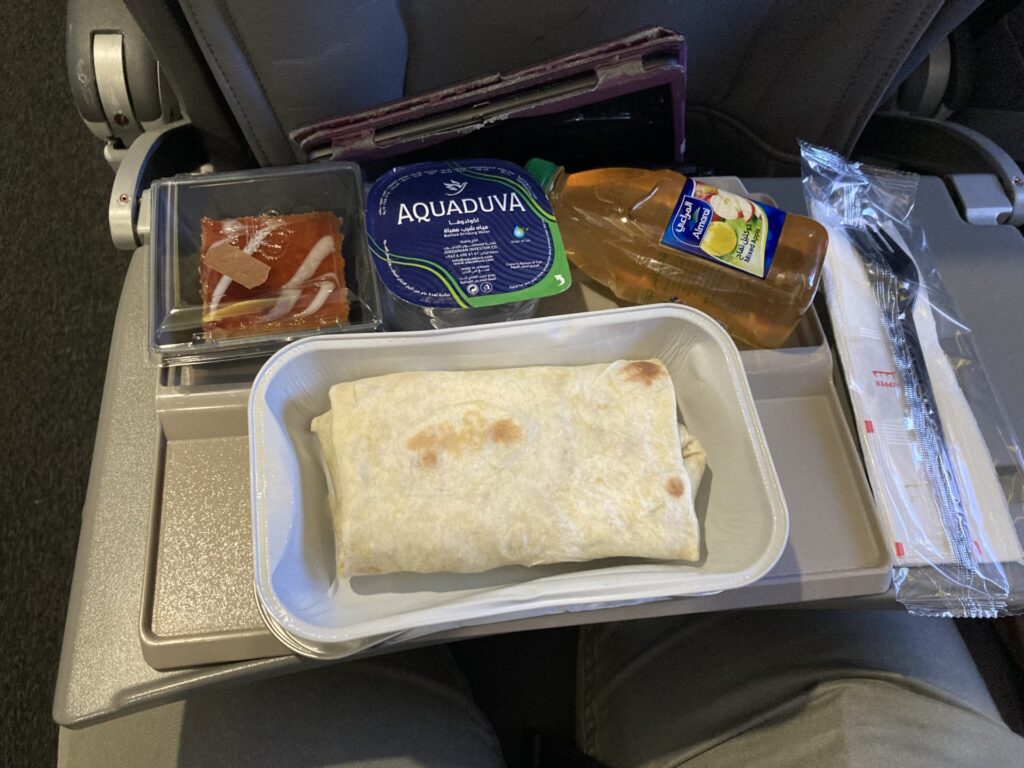 ロイヤル・ヨルダン航空の機内食