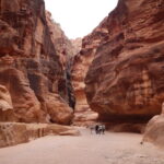 ペトラ遺跡のシークの道のり