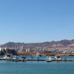 アカバから見えるイスラエルの景色