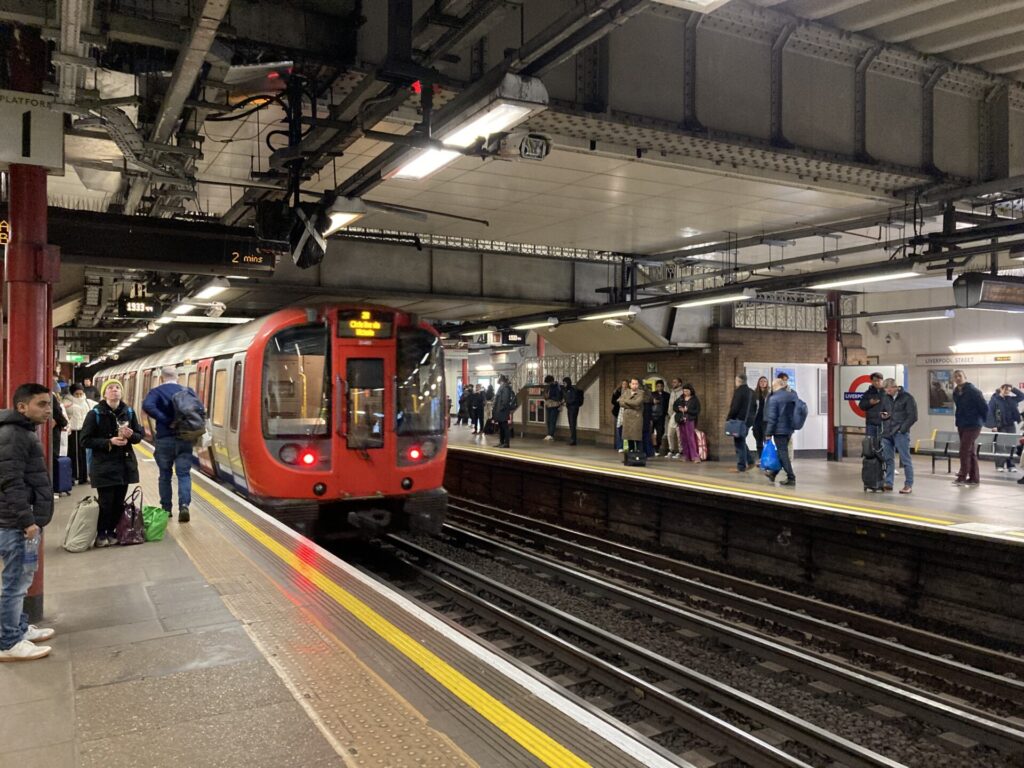 ロンドンの地下鉄