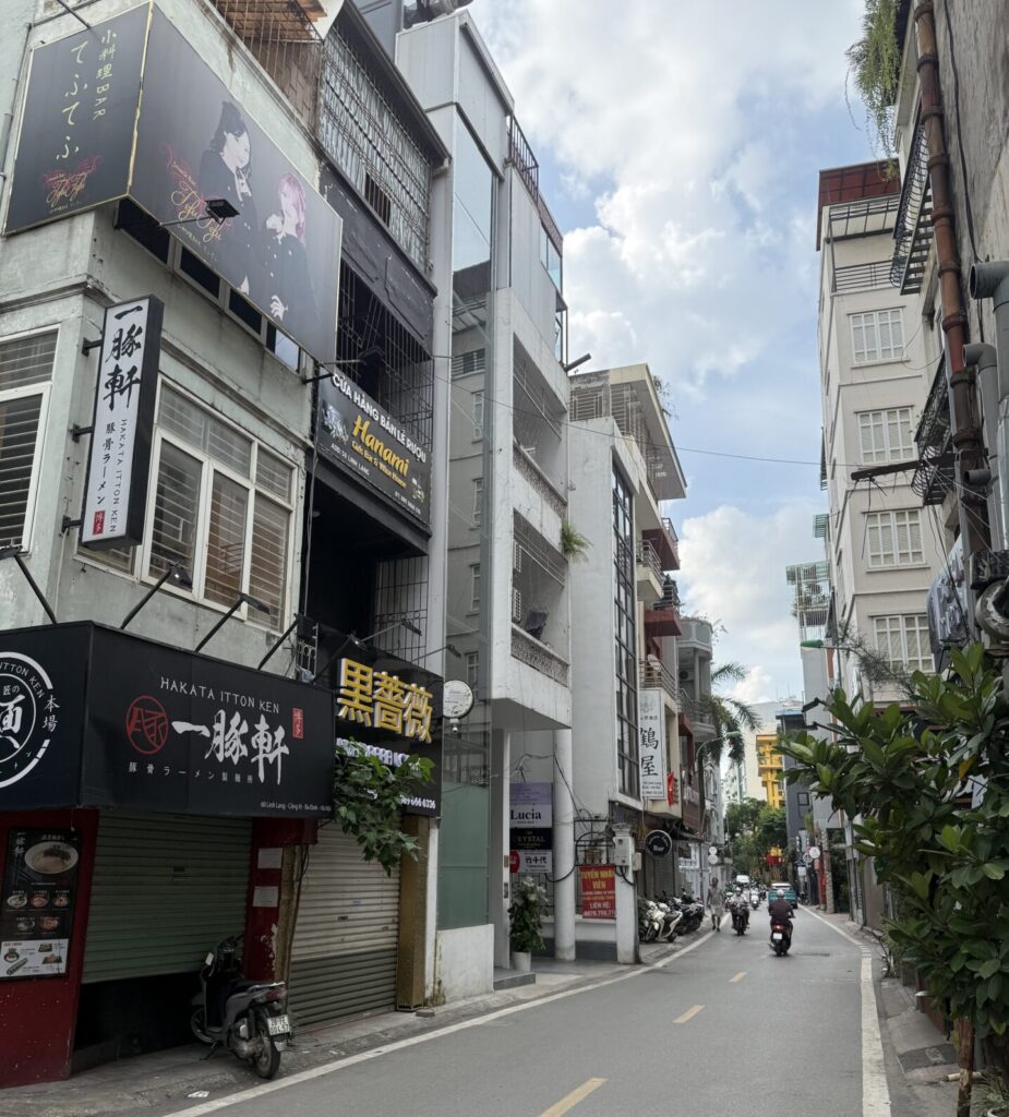 リンラン通りの日本食レストラン