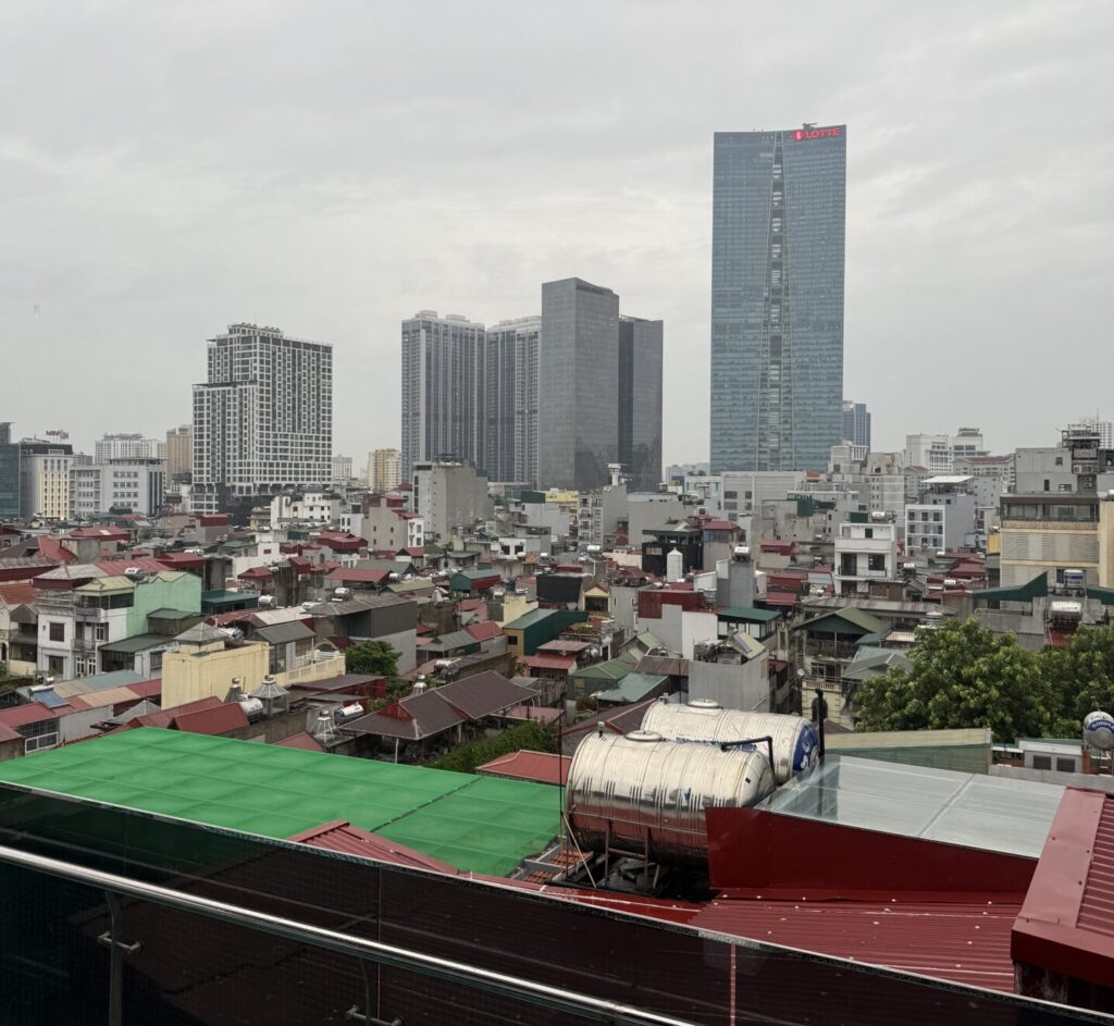 ベトナムの自宅から見える景色