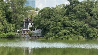 ホアンキエム湖の様子