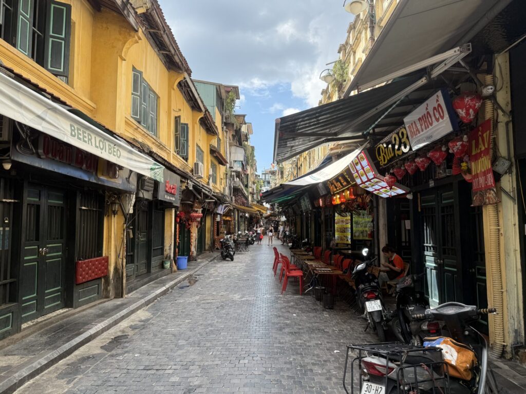 ハノイ旧市街の街並み