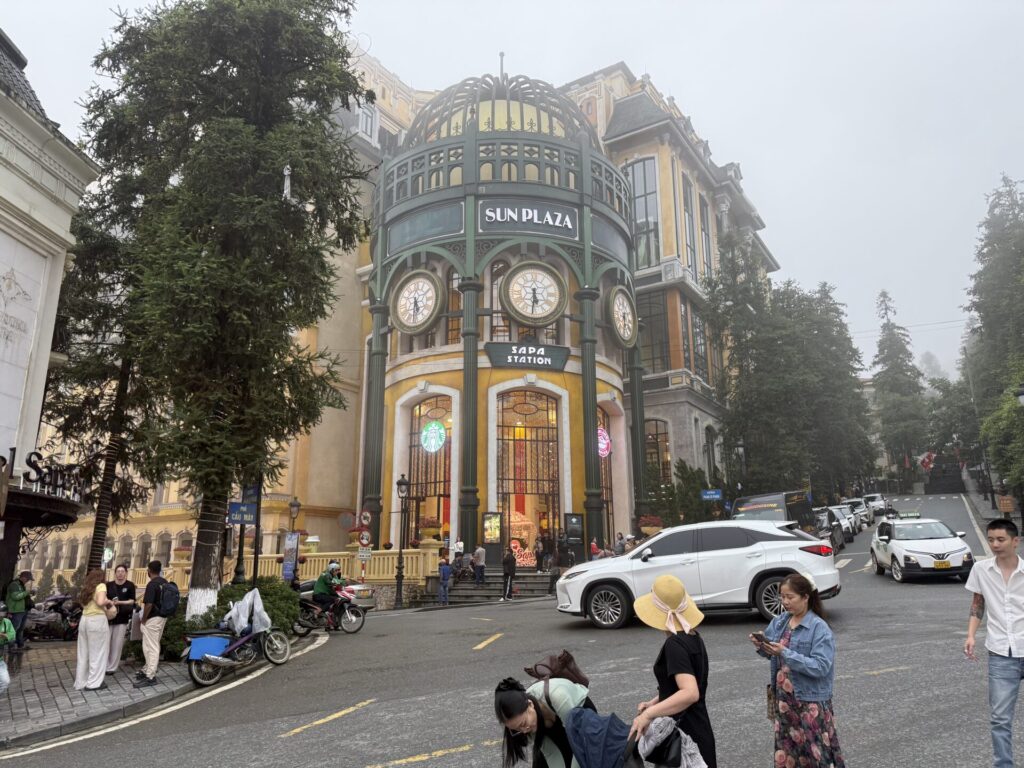 サパの中心街の様子