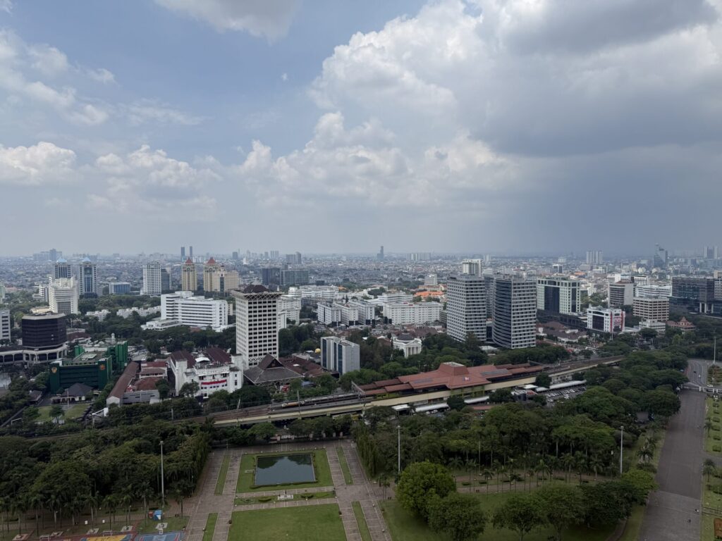 モナスからのジャカルタの街並み