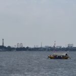 ジャカルタの海沿いの景色