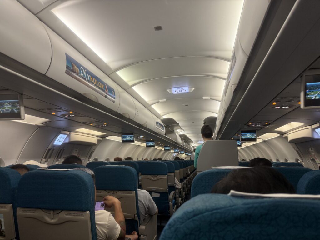 プノンペンまでの機内