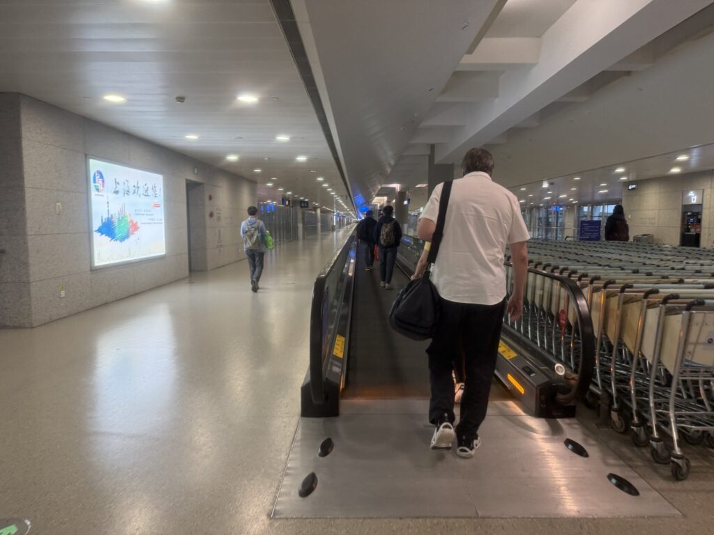 浦東空港の様子