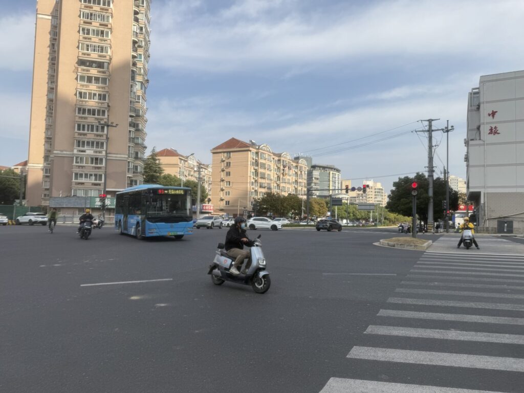 無錫駅周辺の街並み