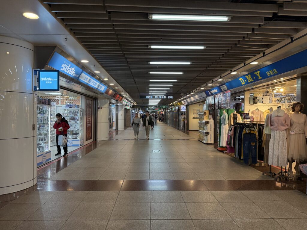 台北の地下街