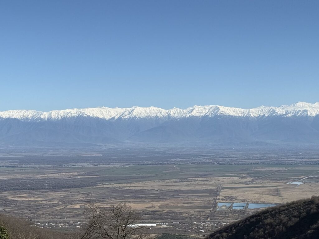カヘティ地方のコーカサス山脈
